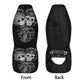 Floral skull seat cover for vehicles, mexico washable car seat covers, mexican skull car mat, dia de los muertos skull car seat , sugar skul