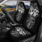 Floral skull seat cover for vehicles, mexico washable car seat covers, mexican skull car mat, dia de los muertos skull car seat , sugar skul
