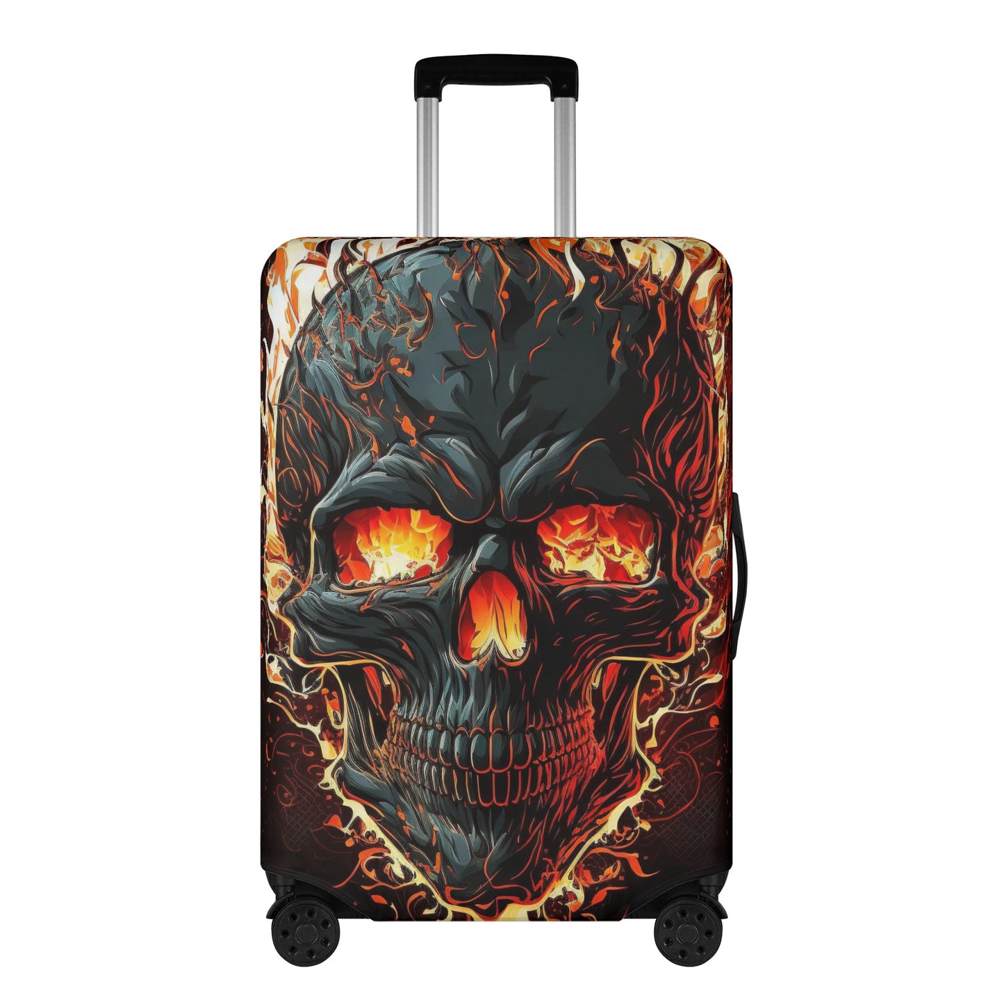 Goth luggage tag, goth luggage tag, christmas skull travel bag cover, floral skull luggage tag, halloween luggage protector, flower skull tr Luggage Cover