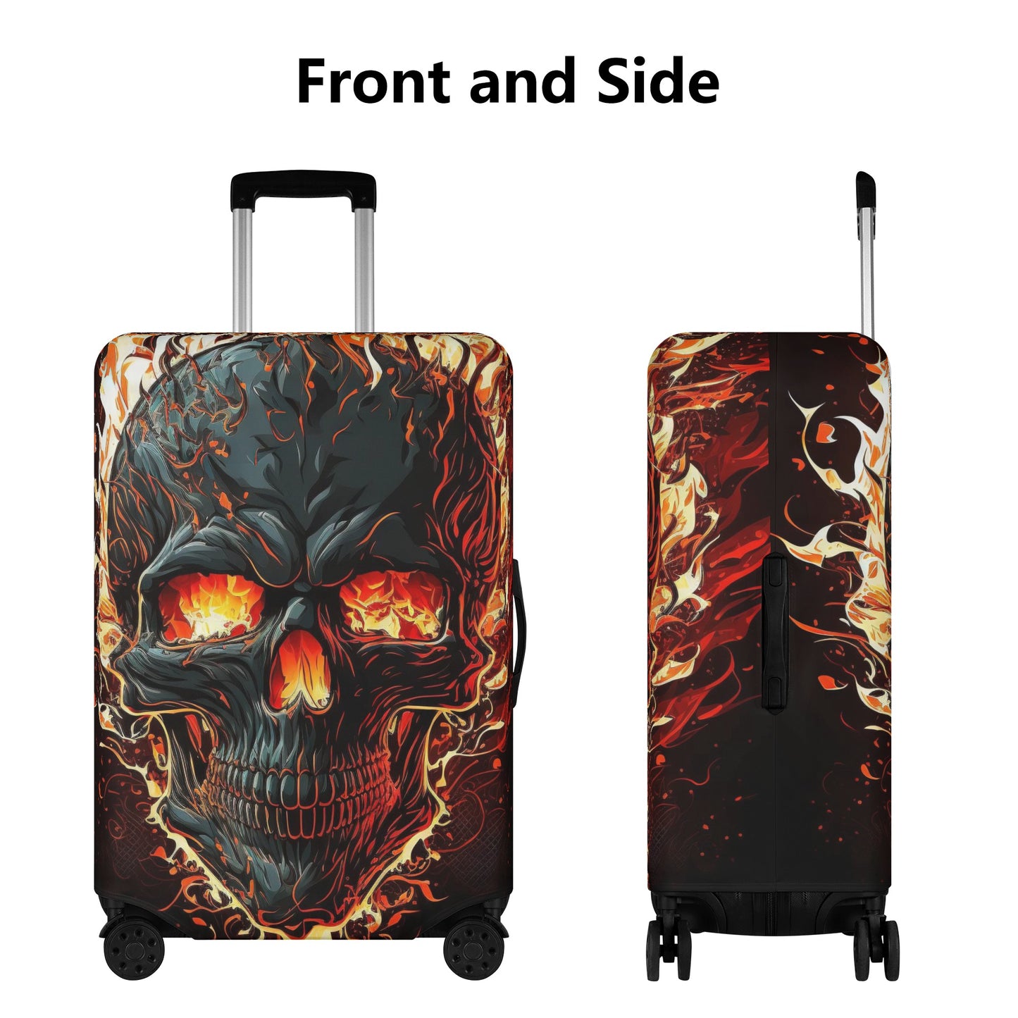 Goth luggage tag, goth luggage tag, christmas skull travel bag cover, floral skull luggage tag, halloween luggage protector, flower skull tr Luggage Cover