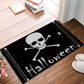 18 x 30 Inch Halloween Skull Black And White Door Mats Kitchen Floor Bath Entrance Rug Mat Indoor Bathroom Doormats