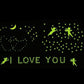 180 Pcs Stars Glow in the Dark Luminous Fluorescent Plastic Cute  Wall Decoration for Kid Home for Wedding birthday Gift