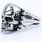 New Man's Ring Gothic Men's Skull Flower Biker Zinc alloy Ring Man fashion rings