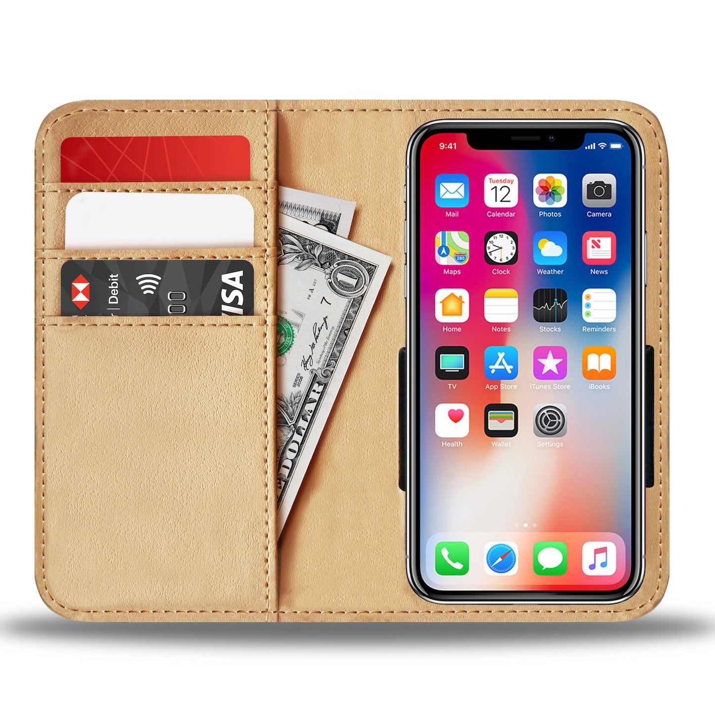 Set of 2 - Shouder bag + phone case wallet