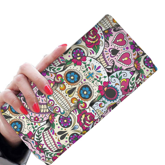 Sugar skull women wallet