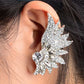 1PC New Hot Women Punk Temptation Crystal Bride Fairy Single Wing Crystal Ear Cuff Wrap Silver Plated Jewelry Free