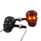 1Pair Personalized Motorcycle Accessories Refit Punk Skull Shape Turn Signal Lights Indicators for Motorbike