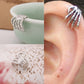 1Pc Skeleton Finger Hand Ear Clip Unisex Punk Simple Design Silver Color Ear Cuff