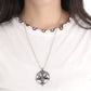 1Pcs Fashion Pentagram Pan God Skull Goat Head Pendant Necklace Luck Satanism Occult Metal Vintage Silver Star Necklace for Man