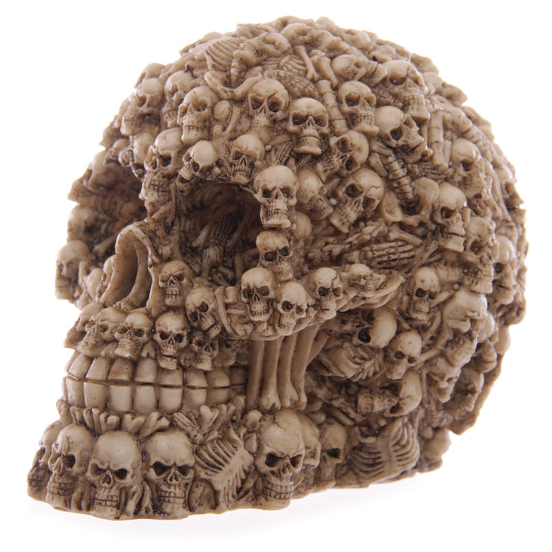1Piece Homosapiens Skull Statue Figurine Human Shaped Skeleton Head
