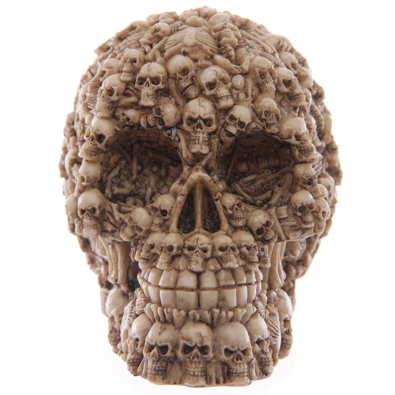 1Piece Homosapiens Skull Statue Figurine Human Shaped Skeleton Head