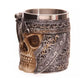1Piece Striking Skull Warrior Tankard Viking Skull Beer Mug Gothic Helmet Drinkware Vessel