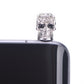 1X diamond skull head general dust plug mobile phone headset dust plug