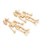 Hot Fashion Skeleton Skull Stud Earrings Biker Jewelry Wholesale Antique Vintage Punk Earrings for Women Gift