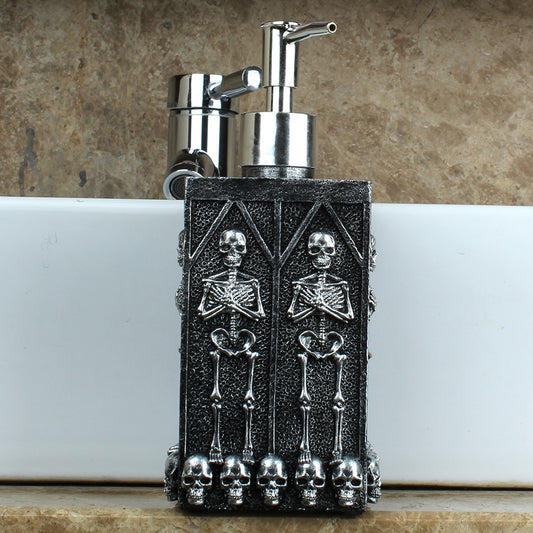 1pc Skull Shower Gel Dispenser Bottle Liquid Soap Dispenser Pump Hand  450ml
