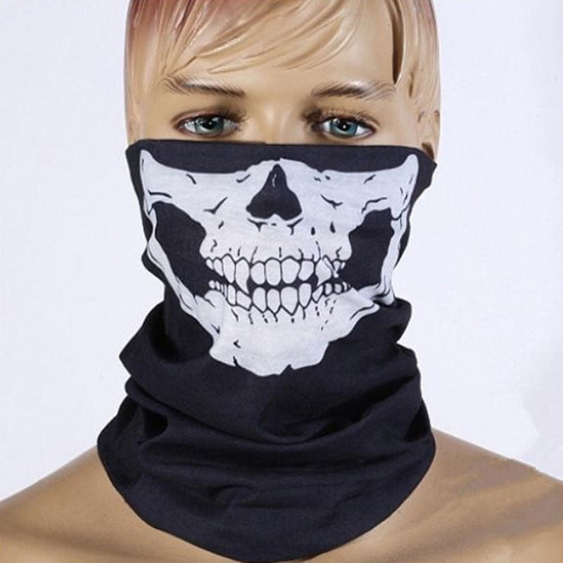 1pcs Outdoor Face Mask Skull Pattern Headband Magic Scarf
