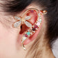 1pcs Right Left Ear Clip Fashion Butterfly Earcuff Jewelry Golden Clip On Earrings Ear Cuffs For Women