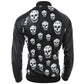New Autumn Faux Leather Skull Jacket Men Jaqueta De Couro Masculina