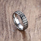 Hot Sale 6mm Stainless Steel Tire Grooved Ring Men Jewelry Rock Silver Gold Color Punk Biker Rings Wedding Jewelry