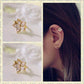 New Fashion Flower Shape Rhinestone Left Ear Cuff Clip Gold Silver Earring Ear Stud gift for women girl