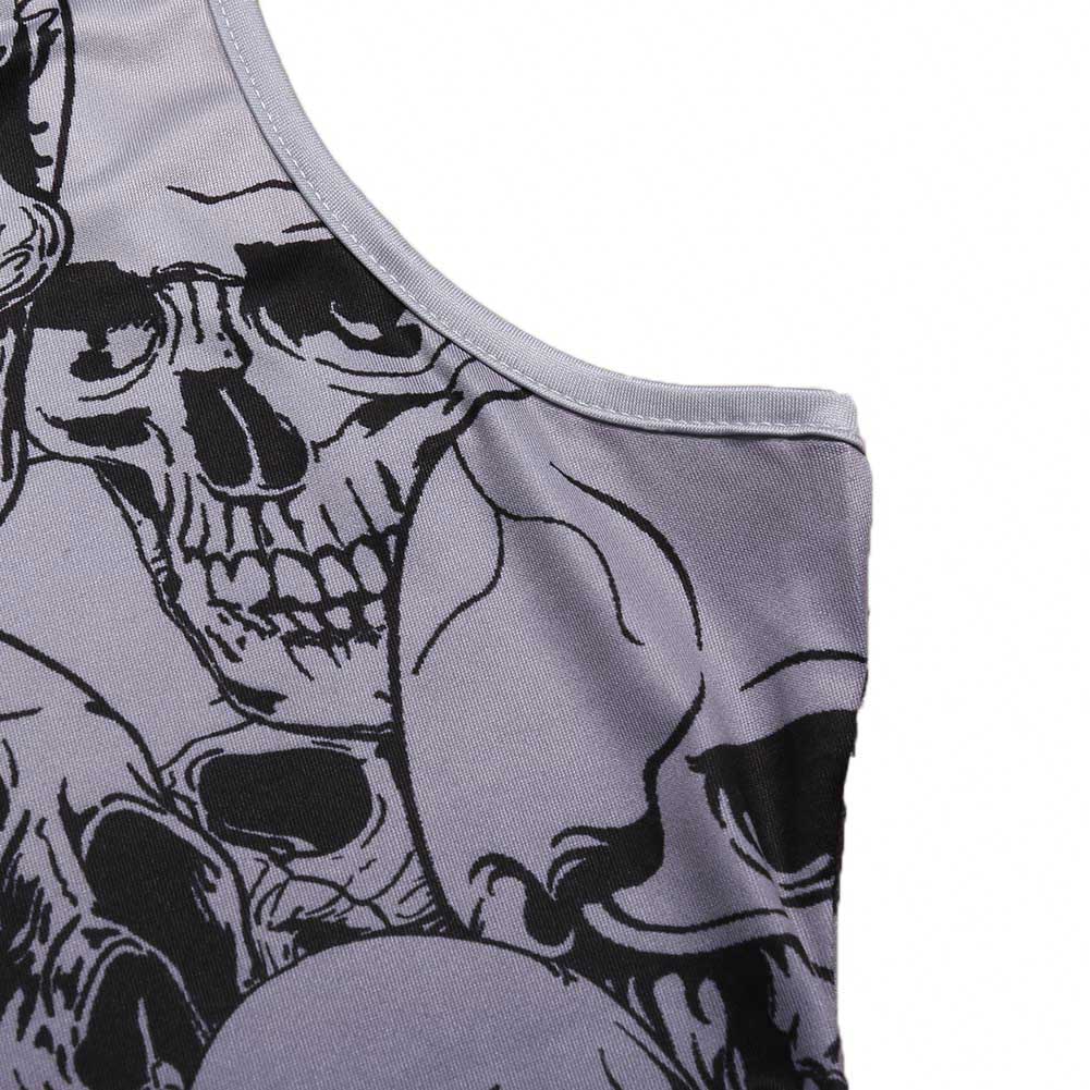 New Fashion Sexy Girl Women Summer Skull Jake Prints Reversible