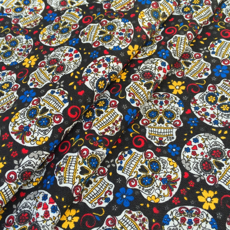 Fabrics Cartoon Skull Handmade cloth