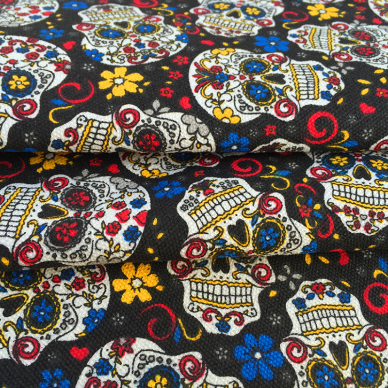 Fabrics Cartoon Skull Handmade cloth