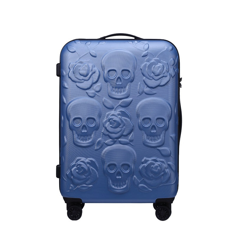 Travel Skull Luggage Cool Skull Luggage Suitcase Fashion Flower Women Or Men Suitcase Travel