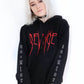 new sweatshirt hooded men and women casual sweatshirt Gothic alphabet REWENGE NO GLORY Hoodie Sweatshirt Black