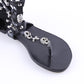 Cross Skull Flat Sandals Women Summer Shoes Roman Style Fashion Sandals Shoes Women Flat Sandals Slippers Flip Flops