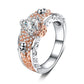 European American Design Skull Rings for Women Men Gothic Punk Jewelry Flower Heart CZ Crystal Finger Skeleton Vintage Ring