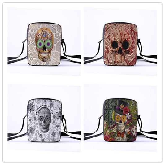 Fashion Messenger Bags for women Punk style Shoulder Bag Children Crossbody Bag for Girl skull style children bag 23x17x5cm