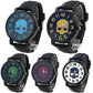 Fashion Sports Men's Watch Silicone Skull Punk Quartz Wrist Watch