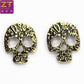 Hot Women's Fashion Maxi Statement Earrings Bijoux Wild Personality Vintage Retro Skull Stud Earrings For Women Jewelry