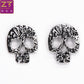 Hot Women's Fashion Maxi Statement Earrings Bijoux Wild Personality Vintage Retro Skull Stud Earrings For Women Jewelry