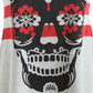New Arrival Hot Sale Summer Women Fashion Sexy Vest Skull Striped Print Sleeveless Cut Out Strap Tank Tops Shirt free ship