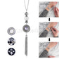 New Choker Necklace Fashion Silver Color Fit 18mm Colorful Snap Buttons Bead Pendant Statement Necklace For Women Jewelry