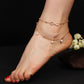 New Vintage Punk Anklet Fashion Bead Tassel Bracelet For Women Ladies Beach Ankle Chain Tassel Foot Chain Anklets
