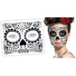 Hot Zombie DAY OF THE DEAD temporary tattoo mask costume Sugar Skull