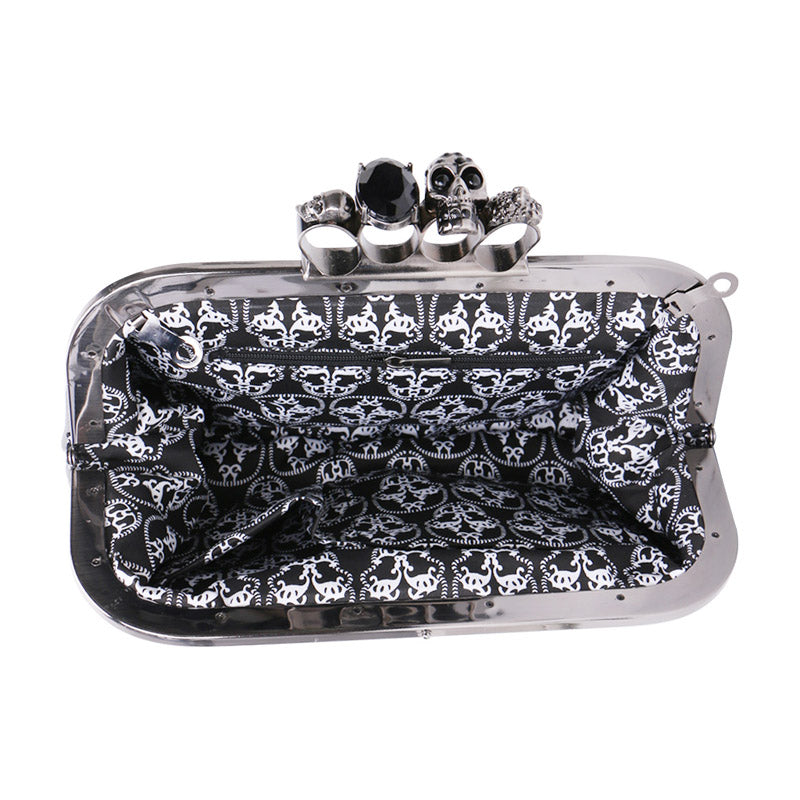 Women Girl Lady Skull Rivet Shoulder Bag Handbag