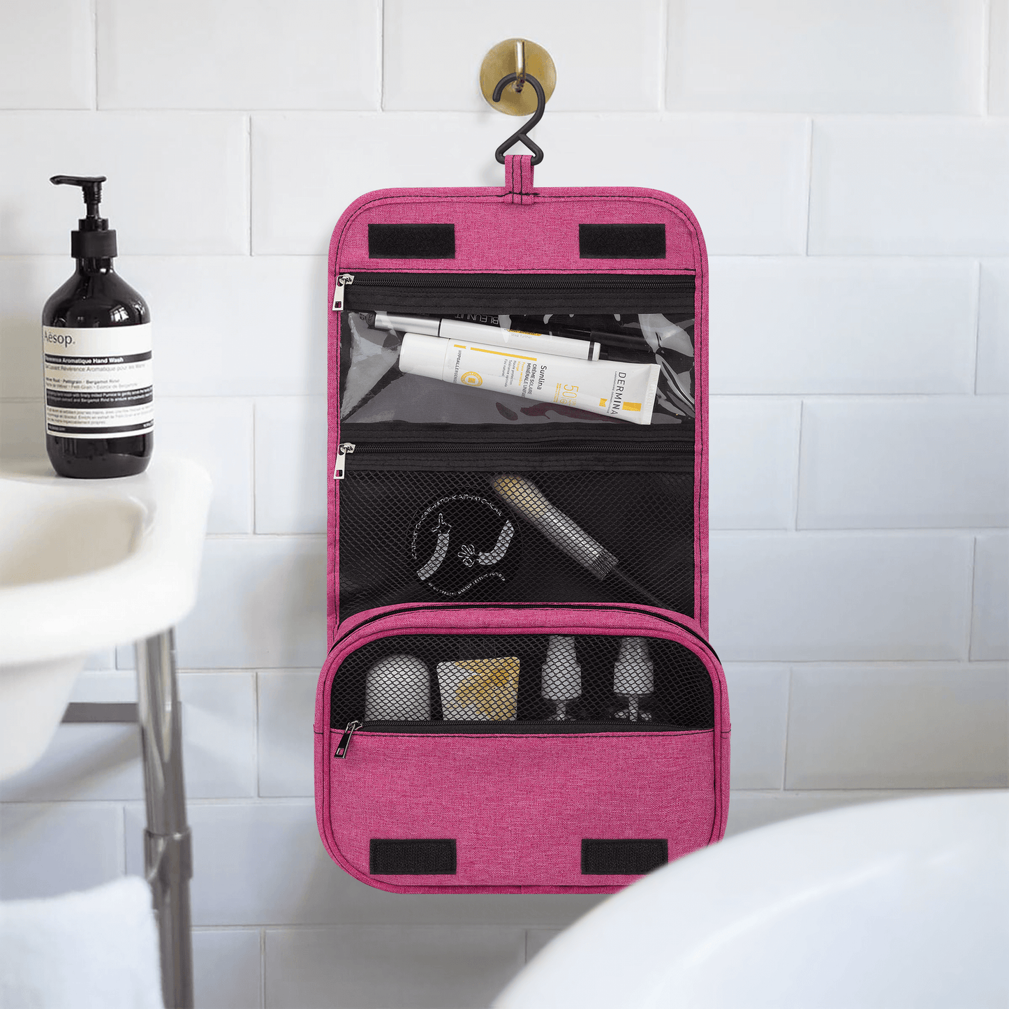 Custom Print on demand POD Bath Toiletry Bag