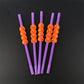 20pcs Halloween Cartoon Skull/Pumpkin Drinking Straws Halloween Holiday