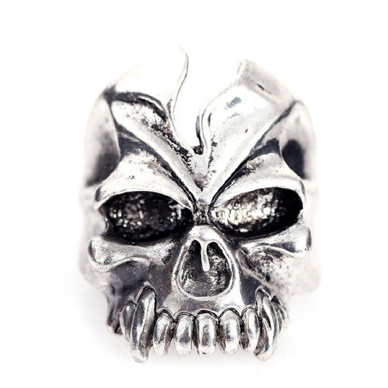 20pcs Skull Ring Punk Vintage skeleton metal zinc alloy silver mens womens mixed rings Jewelry