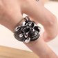 New Punk Rock Mens Rings Vintage Gothic Jewelry Antique Silver Dragon Claw Ring Men Skull Rings US Size 8-10