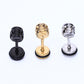 2pcs Fashion Earrings Stainless Steel skull earrings for Men Women Piercings skeleton Studs earring Body Jewelry