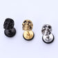 2pcs Fashion Earrings Stainless Steel skull earrings for Men Women Piercings skeleton Studs earring Body Jewelry