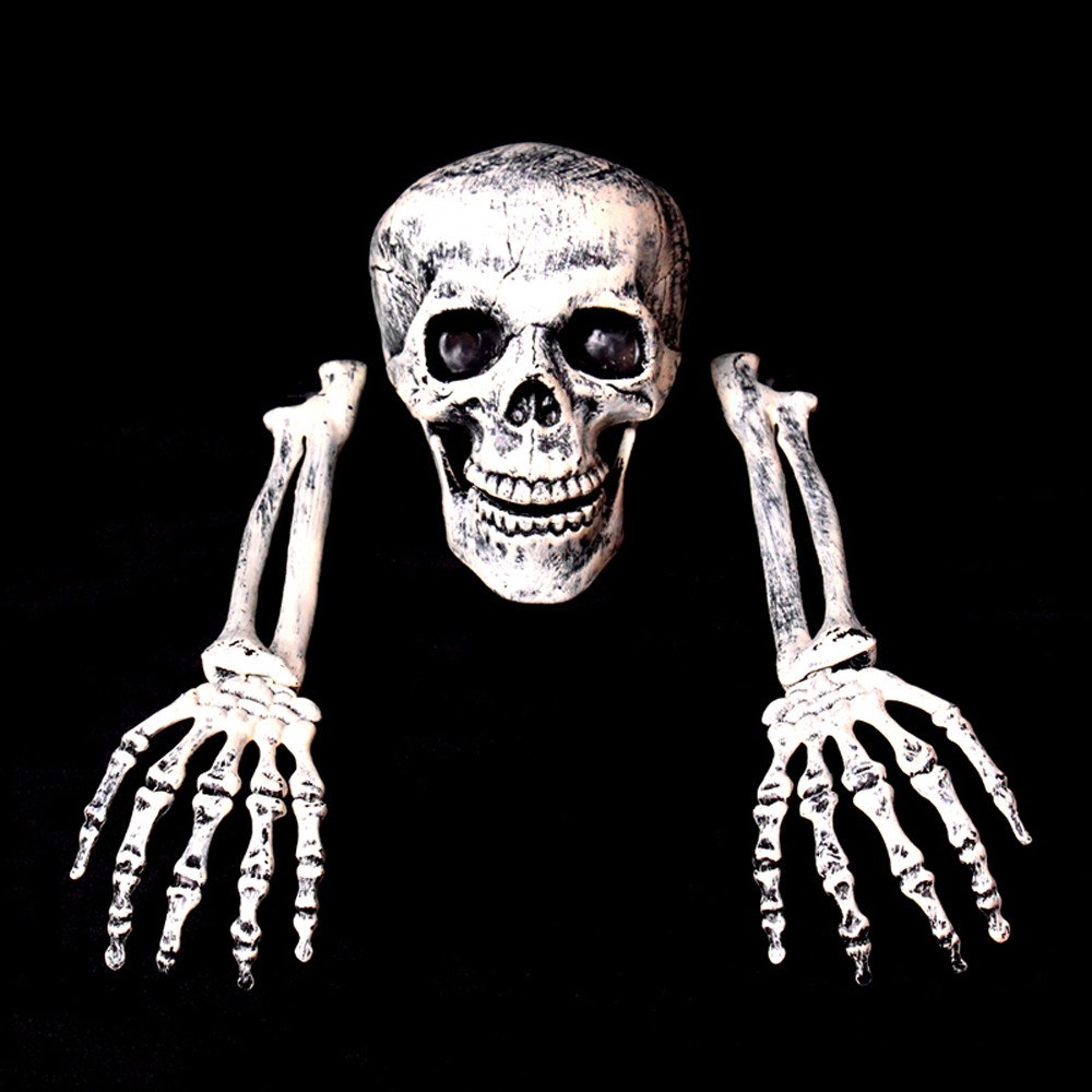 3 Piece Halloween Horror Buried Alive Skeleton Skull Garden Yard Lawn Decoration outdoor Tool