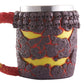 350ML Double Wall Stainless Steel 3D Skull Mugs Coffee Tea Bottle Mug Skull Knight Tankard Dragon Drinking Kup Milk