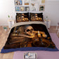 3D Skull Bedding set Cotton Blend Duvet Cover Set Full/Queen/King Size Bedspread Sugar Flower wedding gifts party favors