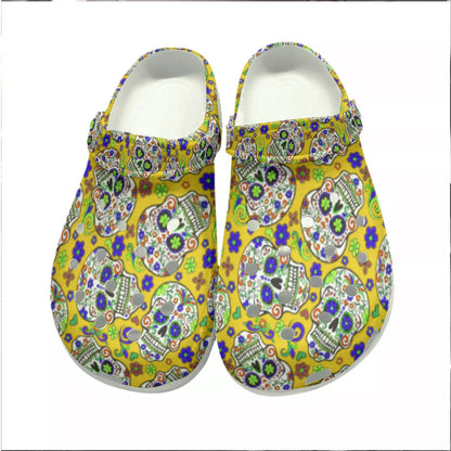 Sugar skull All-Over Print Women's Classic Clogs